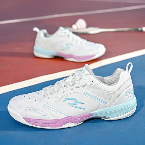 Durable Anti-Slip Badminton Shoes, Athletic Shoes, Enhanced Grip All-Season Wear, Fashionable Sports Footwear for Men & Women, Ideal for Indoor/outdoor Play
