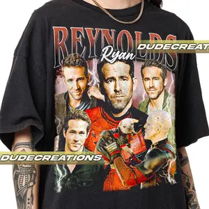 Ryan Reynolds Vintage T-Shirt, Shirt Gift For Woman and Man Unisex T-Shirt