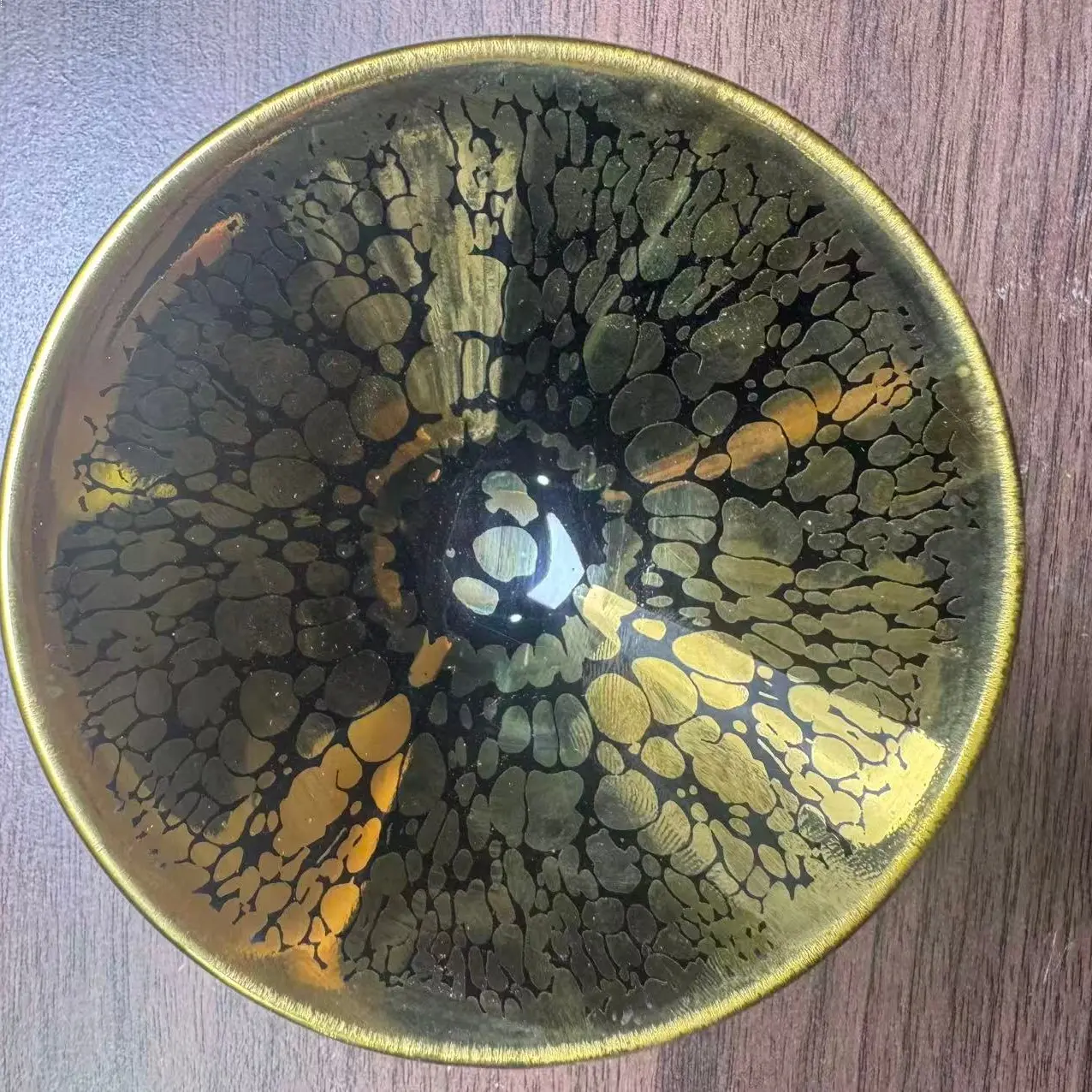 Luxury Golden Oil Spot Jianzhan Teacup Exquisite Ceramic Tea Bowl Elegant Design & Durable Craftsmanship for Tea Enthusiasts