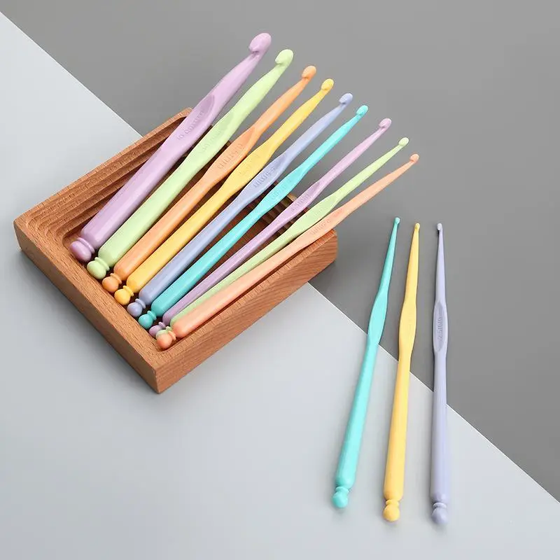 Random Color Lightweight Crochet Hook, 12pcs Lace Crochet Hook Needle, DIY Yarn Weaving Tool, Knitting Tool, Braiding Crochet Sewing Tools, Portable S