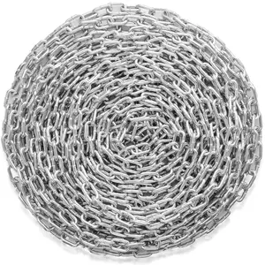 VEVOR Proof Coil Chain,  5/16" x 92', 1667 lbs Safe Working Load, Zinc Plated Proof Tested Coil Chain with Two Quick Links, Galvanized Carbon Steel Link Chain for Towing, Hanging, Camping, Pet Towing