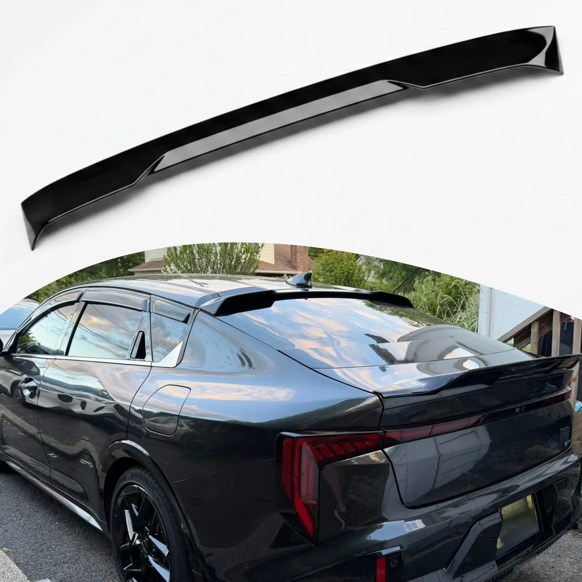 NARPES Roof Spoiler For KIA K4 SEDAN 2025 2026 (LX、LXS、EX、GT-Line、GT-line Turbo)  Exterior Accessories Mods Painted Gloss black