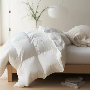 Down Comforter  Size All Season White Down Duvet Insert Ultra Soft  Cotton Cover Fluffy  Comforter 106 x 90 Inches