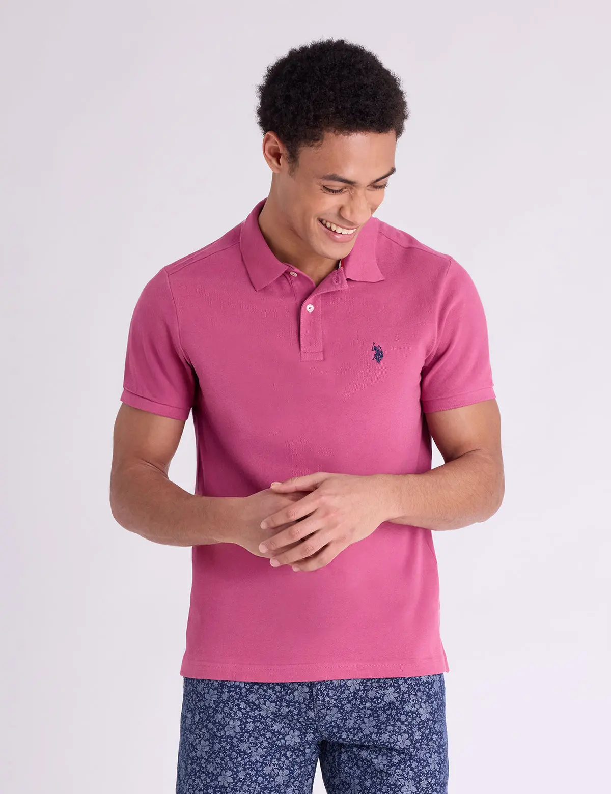 SLIM FIT SOLID PIQUE POLO SHIRT