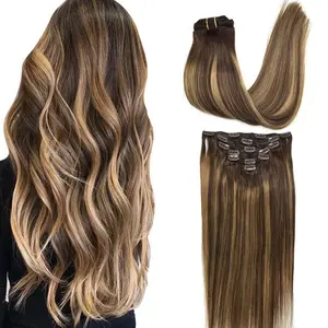 GOO GOO Hair Extensions Clip in Human Hair Natural Straight Remy Hair Easy To Style Soft Clip ins for Women GOO GOO Hair Extensions Clip in Human Hair Natural Straight Remy Hair Easy To Style Soft Clip ins for Women