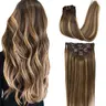 GOO GOO Hair Extensions Clip in Human Hair Natural Straight Remy Hair Easy To Style Soft Clip ins for Women #sohochic #TikTokShopFallDealsForYou