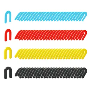 100 count Tile Spacers, Plastic Shims for Leveling, Horseshoe Shims Spacers to Level Windows, Floors, Toilet, Indoor and Outdoor Use, 1/16, 1/8, 3/16, 1/4 inch
