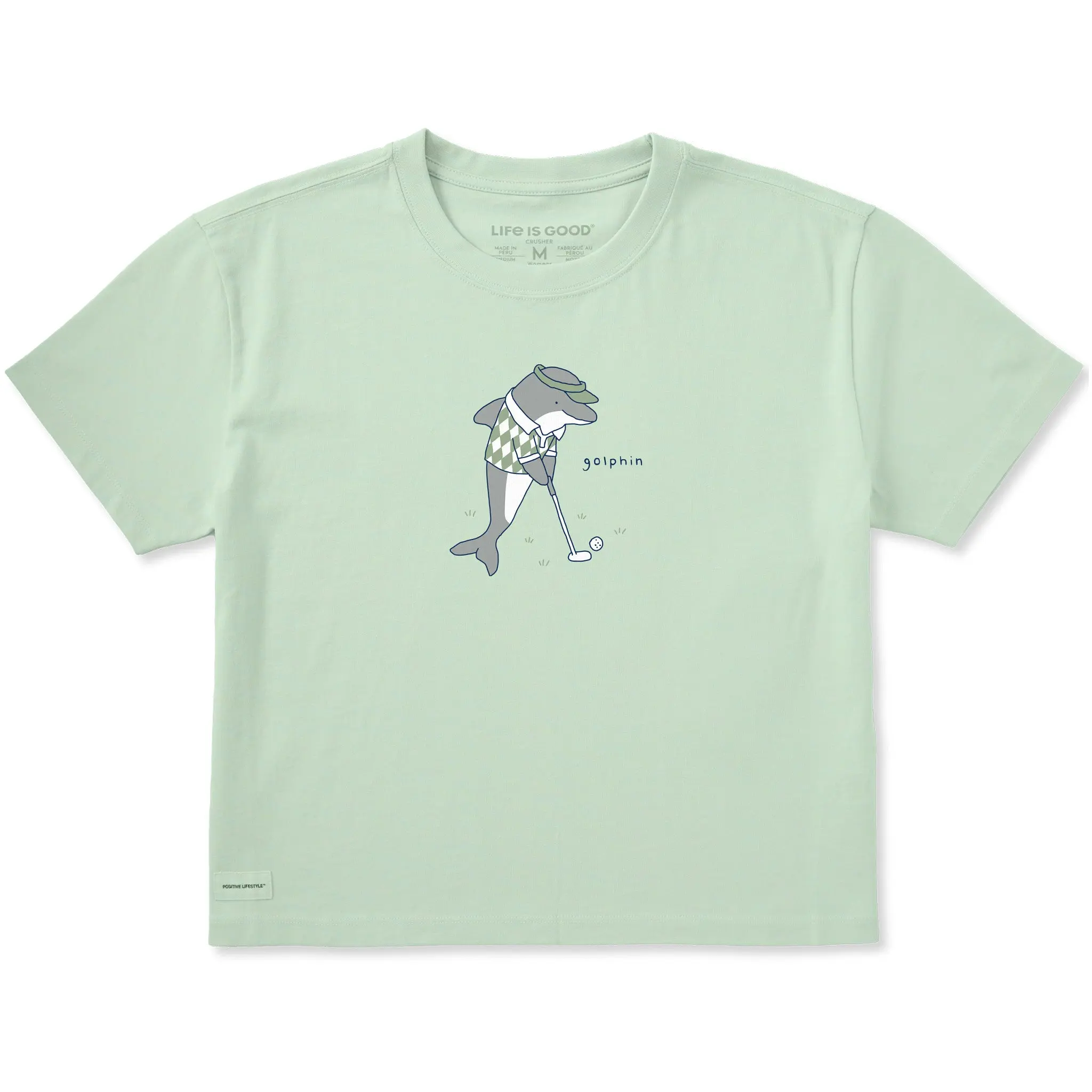 Women's Golphin Dolphin Short Sleeve Crusher Boxy Tee