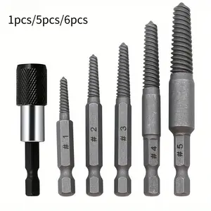 Headless Screw Extractor Set Damaged Broken Screw Remover Extractor Screwdriver Drill Bits, Steel Durable Easy Out Remover Center Drill Damaged Bolts Remover Tool, Bolt Remover Tools, Driver Bit
