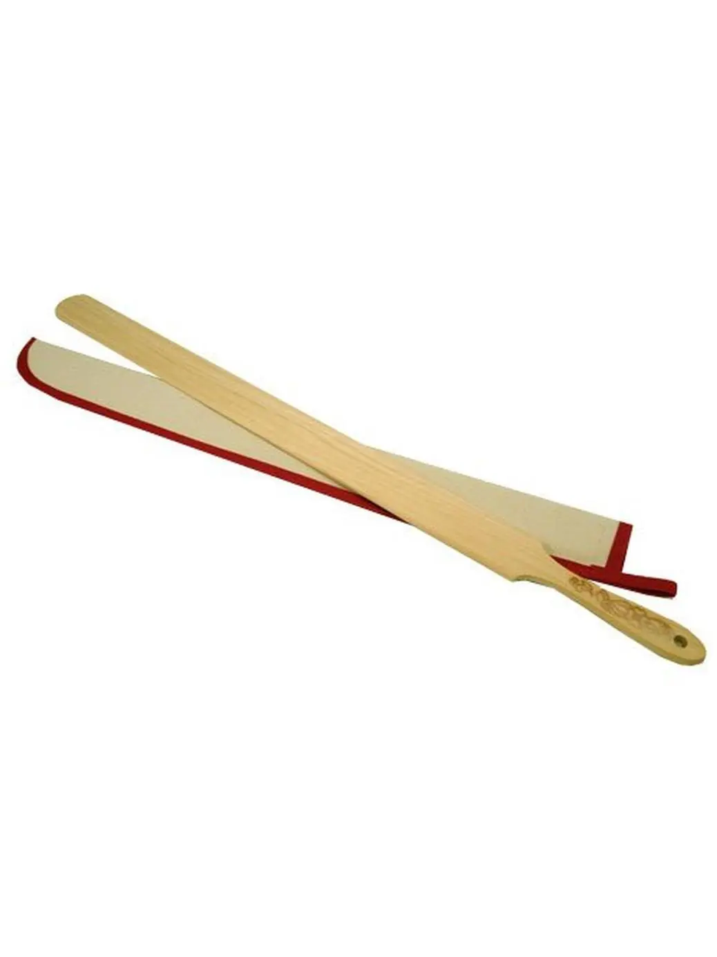 Bethany Housewares Traditional Natural Wood Lefse Stick - Stick-Shape Cooking Tool, Rolling Aid with Sheath