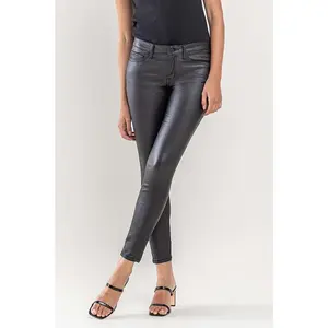Ivy PU Coated Skinny Jean (Vervet)