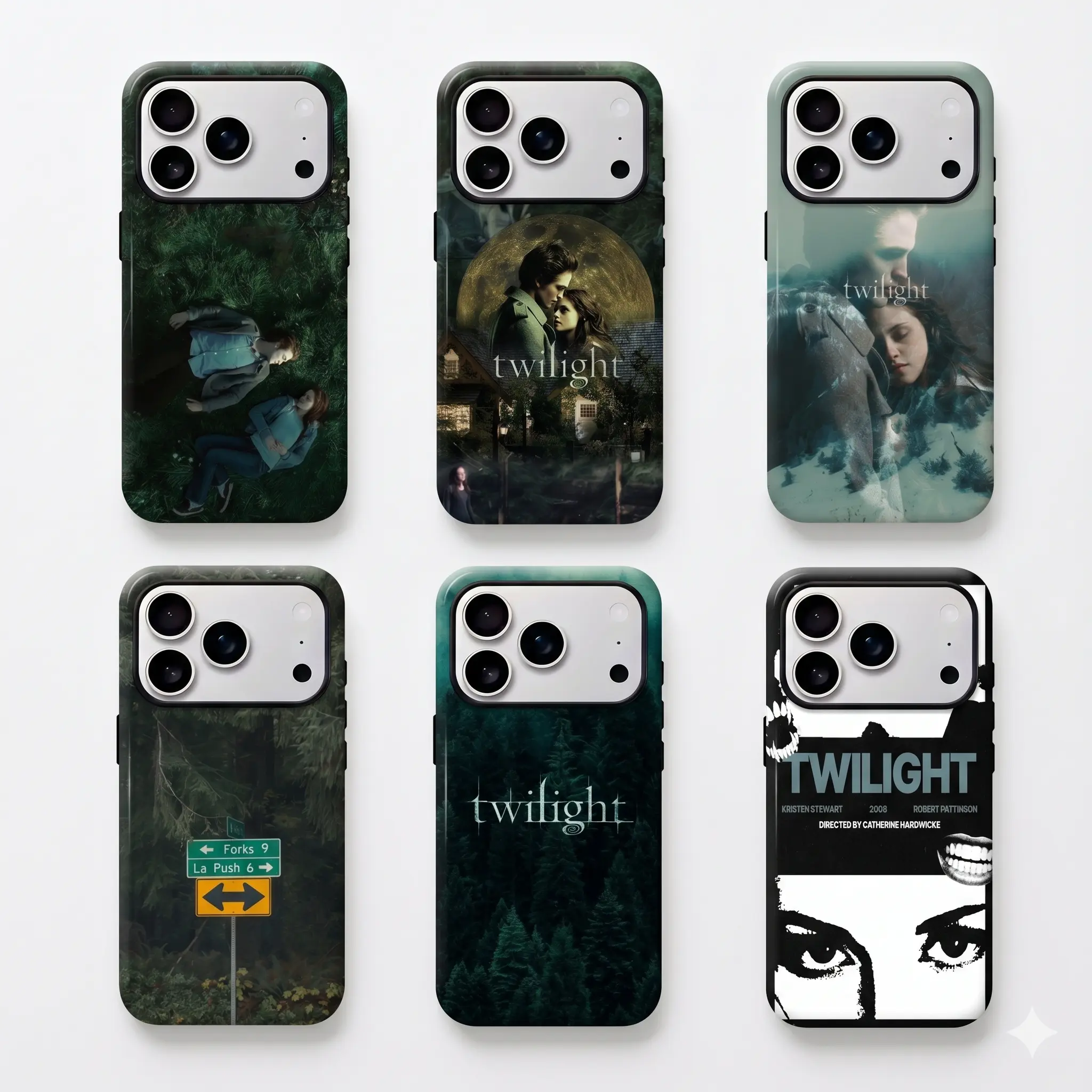 Twilight TV Series Phone Case for iPhone 17 16 15 14 13 12 11 PRO MAX PLUS, AIR and iPhone X XS MAX, Shockproof Transparent Soft Back Cover, Personalized Pattern Design, Ideal Gift for Friends and Family
