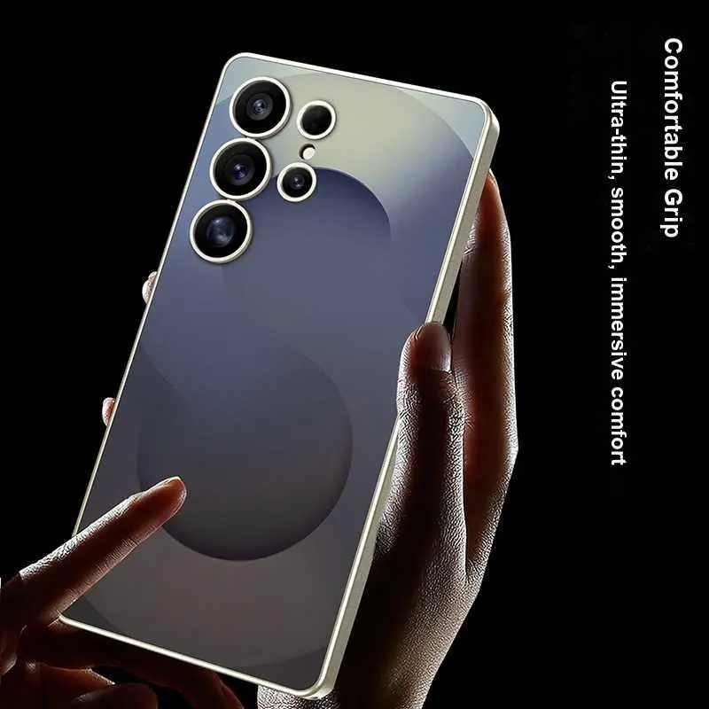 For Samsung Galaxy S25 Ultra Skin-Feel AG Phone Case For S25 Ultra Official Theme Color Shockproof Protective Cover HNP32PL