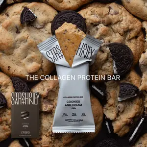 Stars + Honey | The Protein Bar – Cookies and Cream | 3 Types of Protein | All-Natural Ingredients | Gluten Free, Dairy Free, Soy Free, No Seed Oils, No Sugar Alcohols