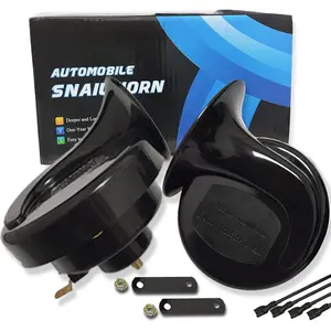Car Horn 12V Loud Universal Fit High Low Tone Waterproof Truck Horn Replacement Kit