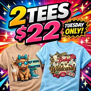 2 Tees for $22 SALE - Gildan Heavy Cotton Tees - Build Custom Shirts