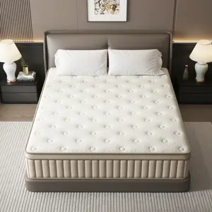 TVDFGTS 10/12/14 Inch Twin/Full/Queen/King Mattress in a Box, Gel Memory Foam Mattress, Comfortable & Quiet Sleep, Individually Pocketed Spring Hybrid Mattress, Medium Firm, Motion Isolation, Pressure Relief, Bedroom Use