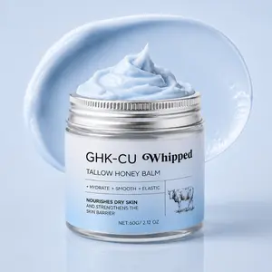 GHK-CU Whipped Tallow Honey Body Balm, Hydrating Beauty & Personal Care Moisturizer for Dry Skin