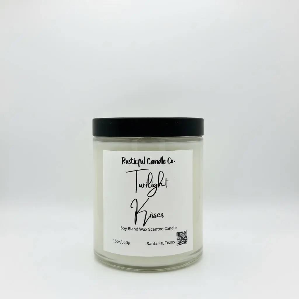 Twilight Kisses 2 Wick Scented Candle Bean Decor
