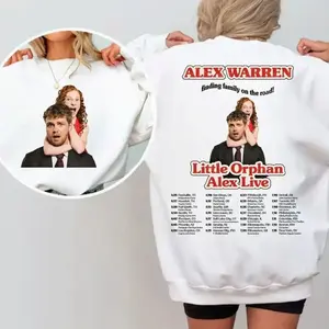 Alex Warren Tour 2026 Front and Back Graphic T-Shirt, Sweatshirt, Hoodie, Alex Warren Shirt Inspired, Music Country Tee, Alex Warren Merch, Music Fan Gift 4RS UK6