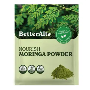 BetterAlt Natural Moringa Powder | Green Superfood, Multivitamin Powerhouse | 100% Pure Moringa Oleifera Leaf Powder | 226 g