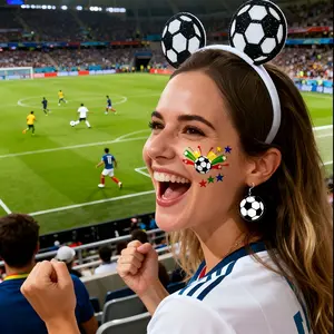 2026 Match Day Set – Includes headband and earrings, the easiest way to show your sports passion. Also comes with face stickers, specially designed for sports enthusiasts. Part of the Fan Spirit Gift Collection.