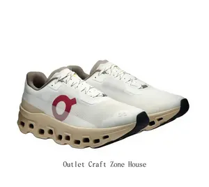 Off-White Mesh Upper Athletic Sneakers with Beige Sole - Lightweight Non-Slip, Cloud-Like Cushioning for All-Day Wear, Casual Running Shoes for Men & Women