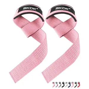 Adjustable Non-Slip Weightlifting Wrist Straps, Deadlift Straps, Power Training Fitness Assist Bands, Gym Support Sports Grip Bands, Set of 2