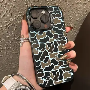 Camo Vintage Sitka Camouflage Black Shockproof Phone Case For iPhone 17 Pro Max Plus Air/7 8 X Xsmax 11 12 13 14 15 16 Pro Max Plus , Compatible with MagSafe Magnetic Y2k