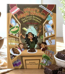 Hard Cover-Mimi’s Magic Kitchen: The Great Brownie Bake-Off Disaster, Children’s Picture Book with 6 Real Brownie Recipes