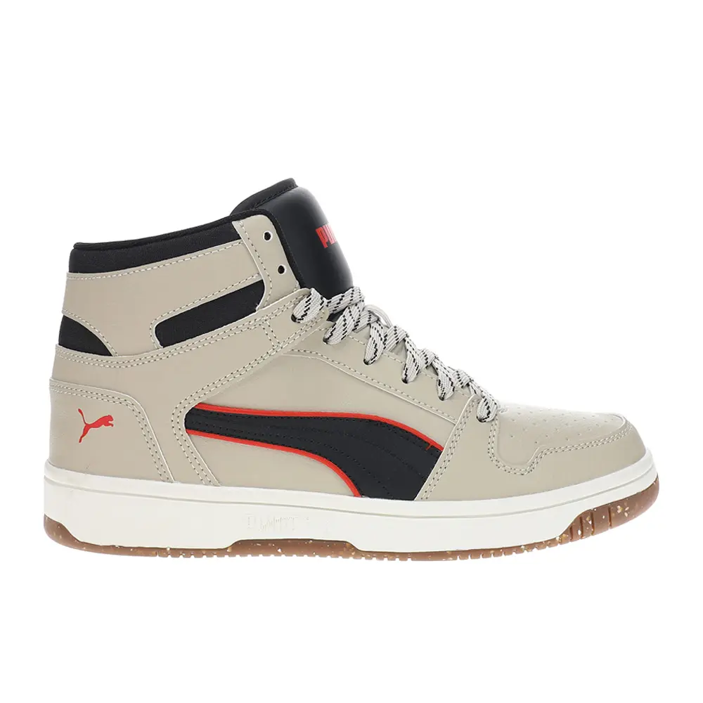 PUMA Mens Rebound Layup Street Trail High  Sneakers Shoes Casual - Beige