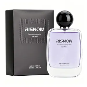RISNOW Aromatic Aquatic Eau de Parfum for Men – 100ml | Aquatic Aromatic Fragrance Fragrance with Bergamot  Ambergris Musk Driftwood for Him Long-Lasting Arabian Perfume Luxurious Gift | Father's Day Gifts