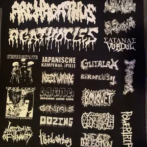 Goregrind patches sheet diy decoration