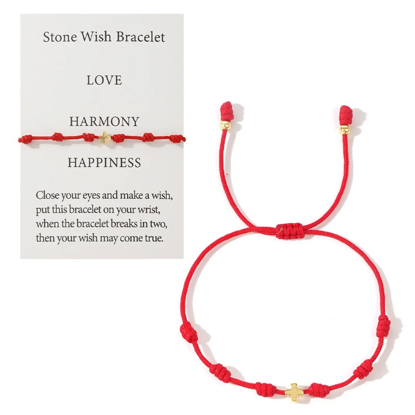 Retro Red Rope Bracelet with Cross Charm, Unisex Inspirational Sports Wristband, Personalized Lucky Charm Gift for Good Fortune, Elastic Bracelets, Personalized Gifts, Inspirational Bracelet