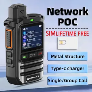 Durable, portable two-way walkie talkie with long-term standby, unlimited transmission range from 152 countries, reliable communication, handheld mini suitable for hotel services, construction site, Security wireless communication
