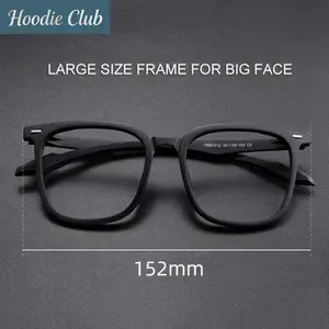Oversized Square Eyeglass Frames for Women and Men Fashion Large Frame Optical Glasses Prescription Ready Myopia Eyewear Trendy Clear Lens Frames