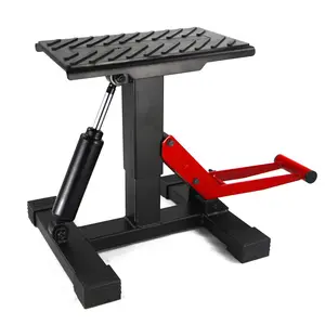 GARVEE Dirt Bike Lift Stand, Motorcycle Jack Lift Stand 440 Lbs Capacity and Hydraulic Lift Operation, Adjustable Height Hoist Table, for Dirt Pit Bike Repair, Maintenance, Dirt Bike Accessories