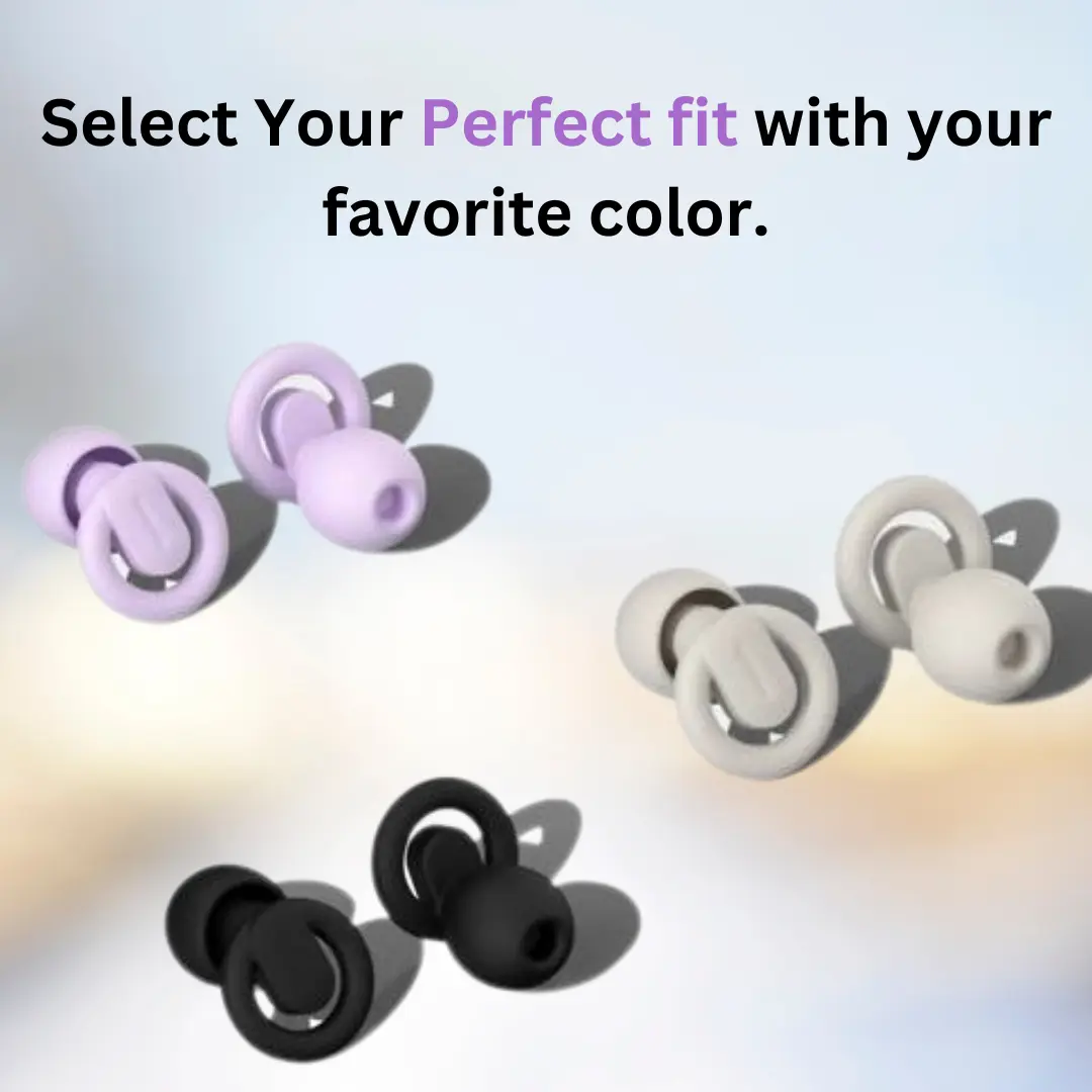 Ultra-Comfy Reusable Earplugs for Sleeping – Customizable Fit Hearing Protection Ear Plugs for Sleep, Travel, Focus, Noise Sensitivity | Flexible Noise-Reducing Earplugs with 25-35dB (SNR) Protection