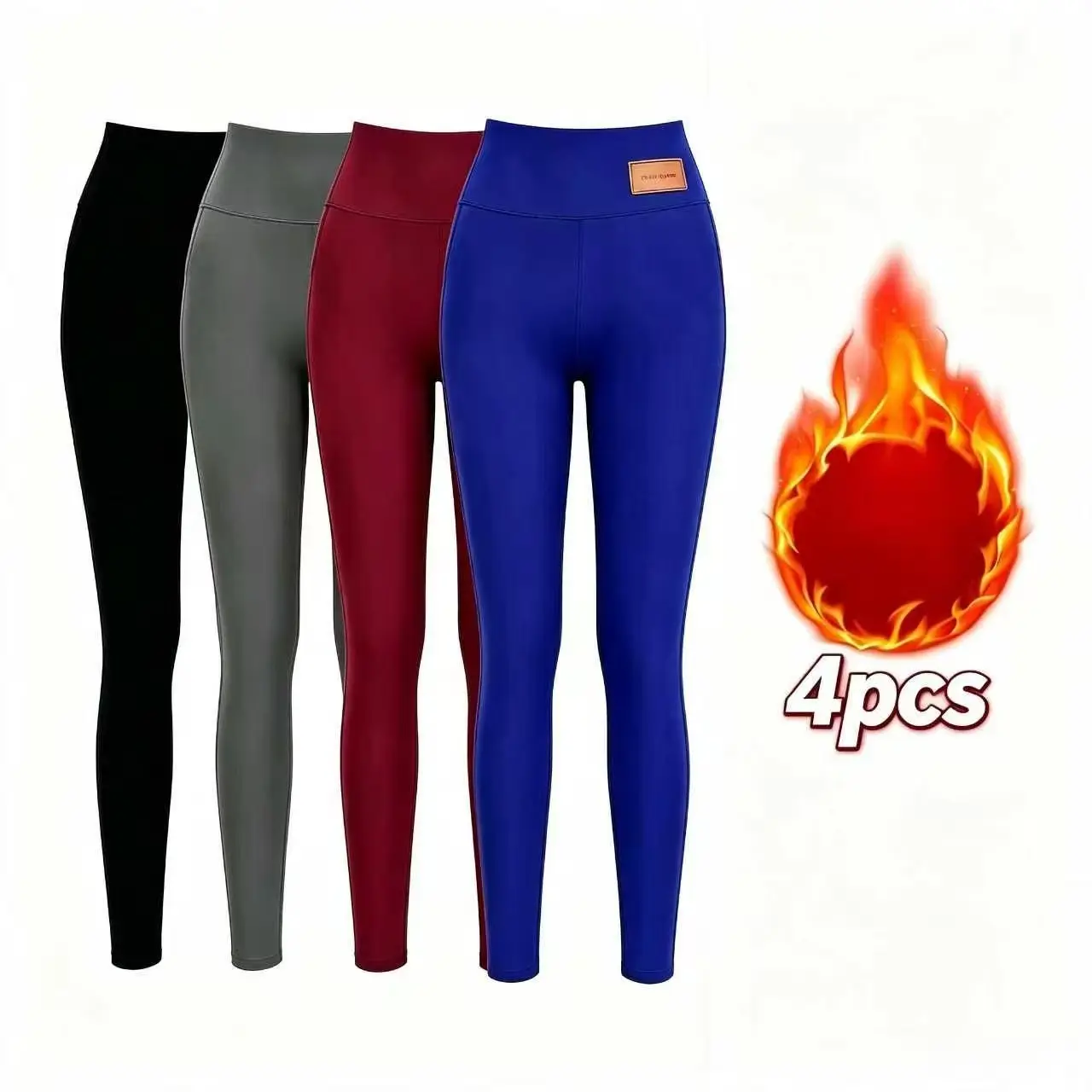 [Elastic Waist Sherpa‑Lined] Women's Elastic Waist Fleece Lined Sweatpants For Autumn/Winter Base Layer Trousers Thick Thermal Pants High‑Stretch Warm Deep Side Pocket Design Ideal For Daily Loungewear Jogging Outdoor loose fit casual trouser cargo style