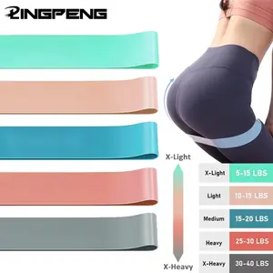 Resistance Band Yoga Strap Fitness Exercise Hip Band Leg Deep Squats Dance Elastic Ring Stretch Band Home Core Workout Strength Training Workout Bands
