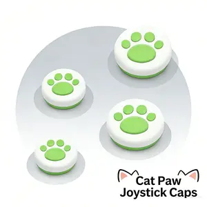 Cat Design Universal Controller Joystick Cap, Compatible with Various Game Controllers, Durable and Easy to Install, Perfect for Gaming Enthusiasts