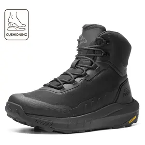 NORTIV 8 Men's Tactical Hiking Boot Lightweight Cushion Sole Boots for Work All Day Side Zipper Motorcycle Combat Military Boot Arch Support 8 Inches Terrascope,summerwins