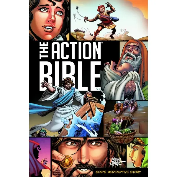 The Action Bible: God's Redemptive Story Hardcover (Action Bible Series, English Edition) - Comics, Illustrations, Chronological Jesus Narratives, Faith Themes, Heroes Focus - Published Sept 1, 2020