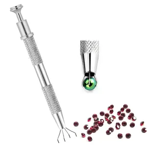 Jewelry Claw Tool Set, 4-Claw Diamond Grip Tweezers, Pearl Grabber Picker, Precision Pick Up Tools for Small Objects