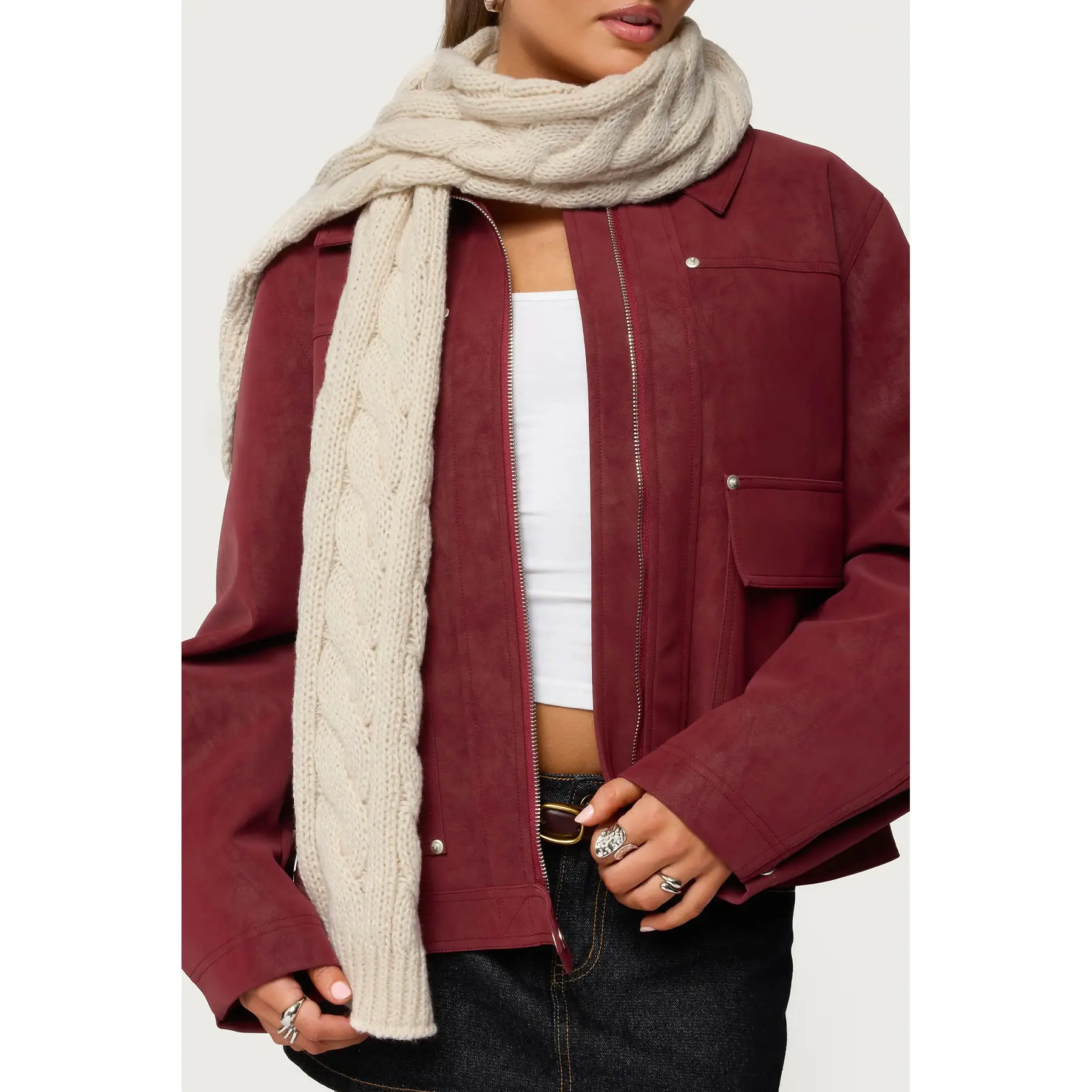 Cable Knit Scarf Cable Knit Scarf