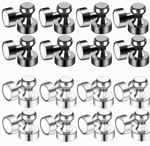 Strong Magnet, Thumbtack Magnet,Refrigerator Magnet, Brushed Nickel，Magnets,Suitable for Whiteboards, Refrigerator Magnets,Kitchens.Offices,Schools