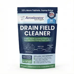Dr Pooper DRP Drain Field Cleaner - 40x Faster Breakdown, Odor Neutralizer, Non-Toxic, Made in USA