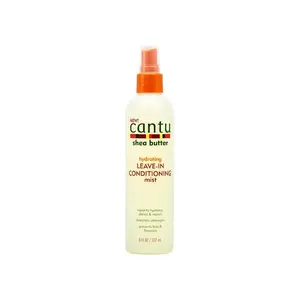 Cantu Shea Butter Hydrating Leave-In Conditioner Mist, 8 oz Unisex Textured Haircare Moisturizer for Daily Frizz Control