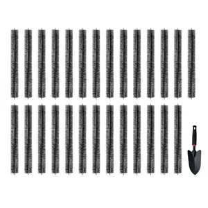 fathersdaygift VEVOR Gutter Brush, 80 Feet Total Length 4.33 inch Diameter Gutter Cleaning Tools, Ground-Level Gutter Brush Leaf Guard for 5 Inch Gutters, Easily Clear roof Leaves and Debris, 27 Pack