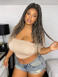 24 Inch and 30 Inch 1 Pack Passion Twist Hair Water Wave Crochet Hair Bohemian Hair Extension